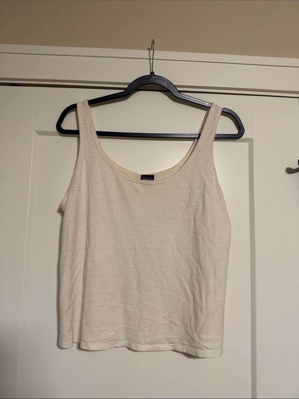 Patagonia Cream Scoop Neck Tank Top